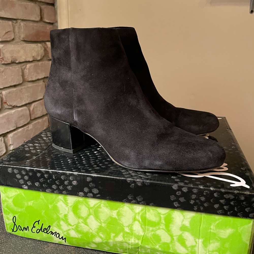 Sam Edelman black suede bootie